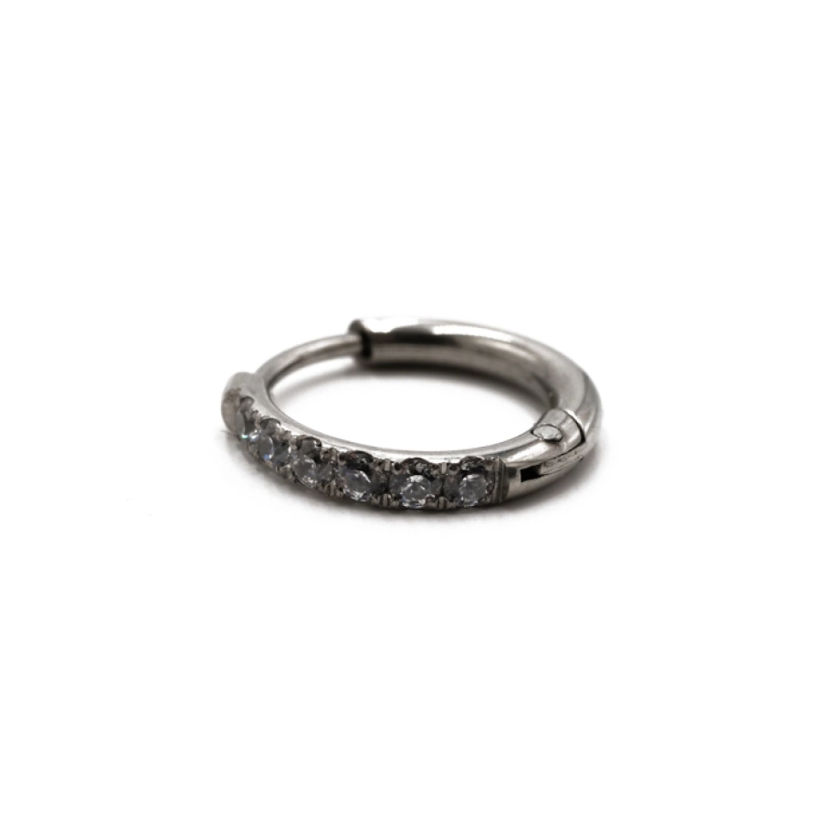 Piercing Anneau - Acier - Anneau clicker 149 avec fermeture à charnière 