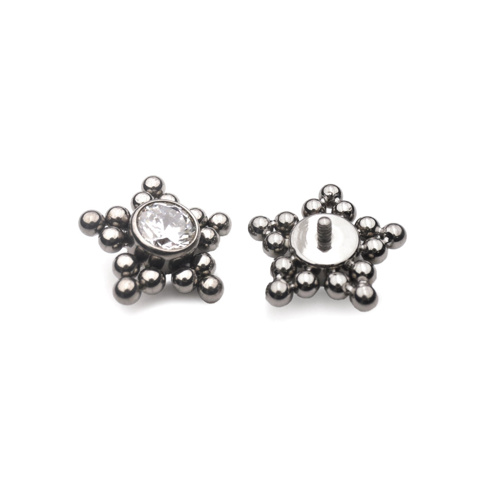 Embout Piercing - Titane F136 Gamme Hand Ink - Embout 83 en titane f136 avec pas de vis interne