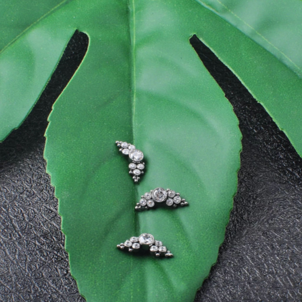 Embout Piercing - Titane F136 Gamme Hand Ink - Embout 341 en titane f136 avec pas de vis interne