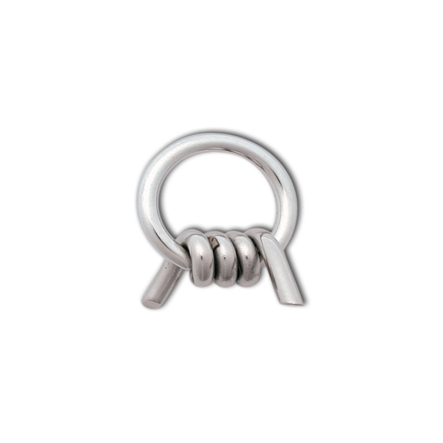 Piercing Anneau - Acier - Anneau barbelé 1,6 x 14 mm