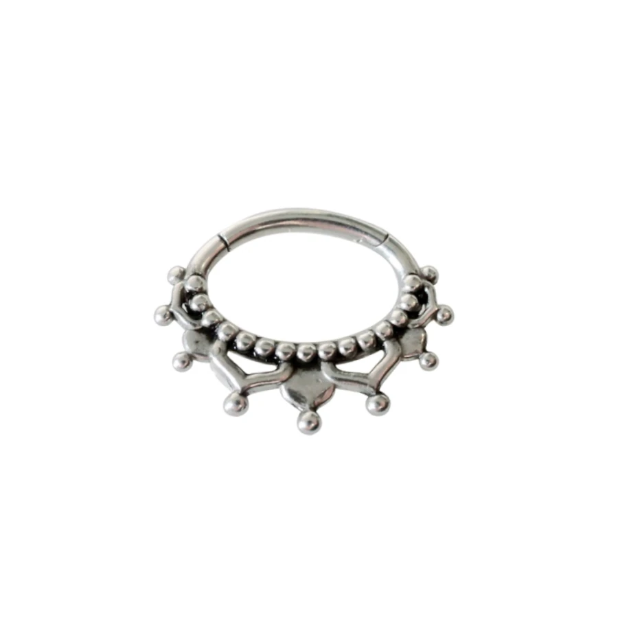 Piercing Anneau - Acier - Anneau clicker 115 avec fermeture à charnière 