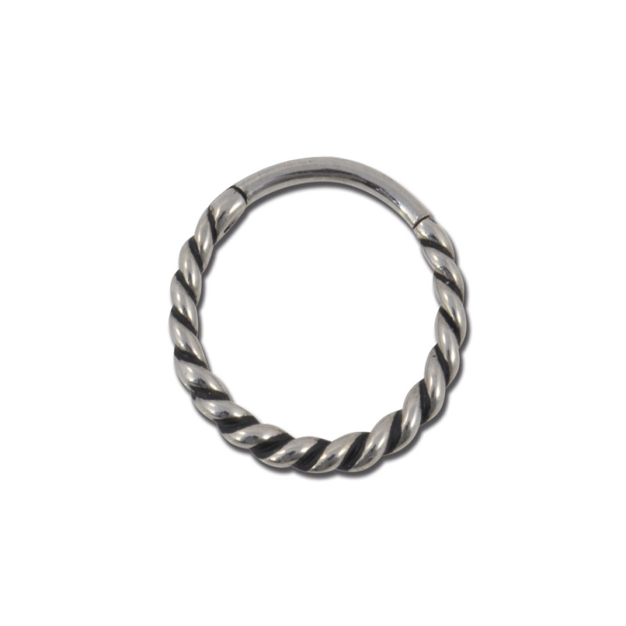 Piercing Anneau - Acier - Anneau clicker 205 avec fermeture à charnière