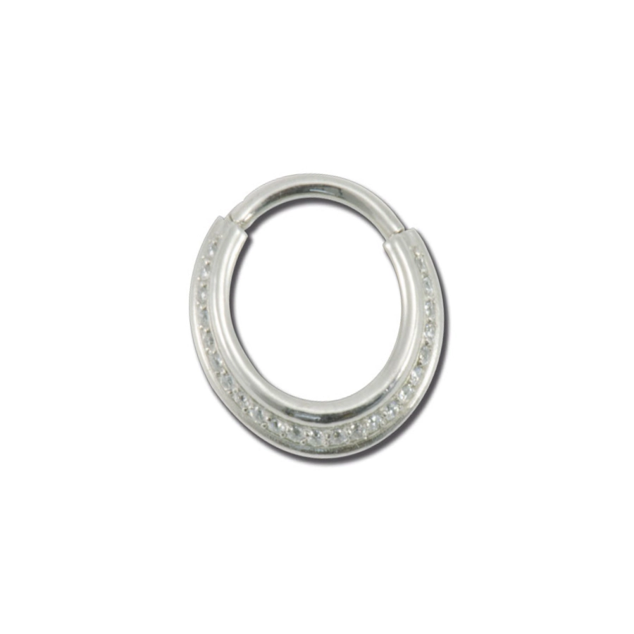 Piercing Anneau - Acier - Anneau clicker 209 avec fermeture à charnière