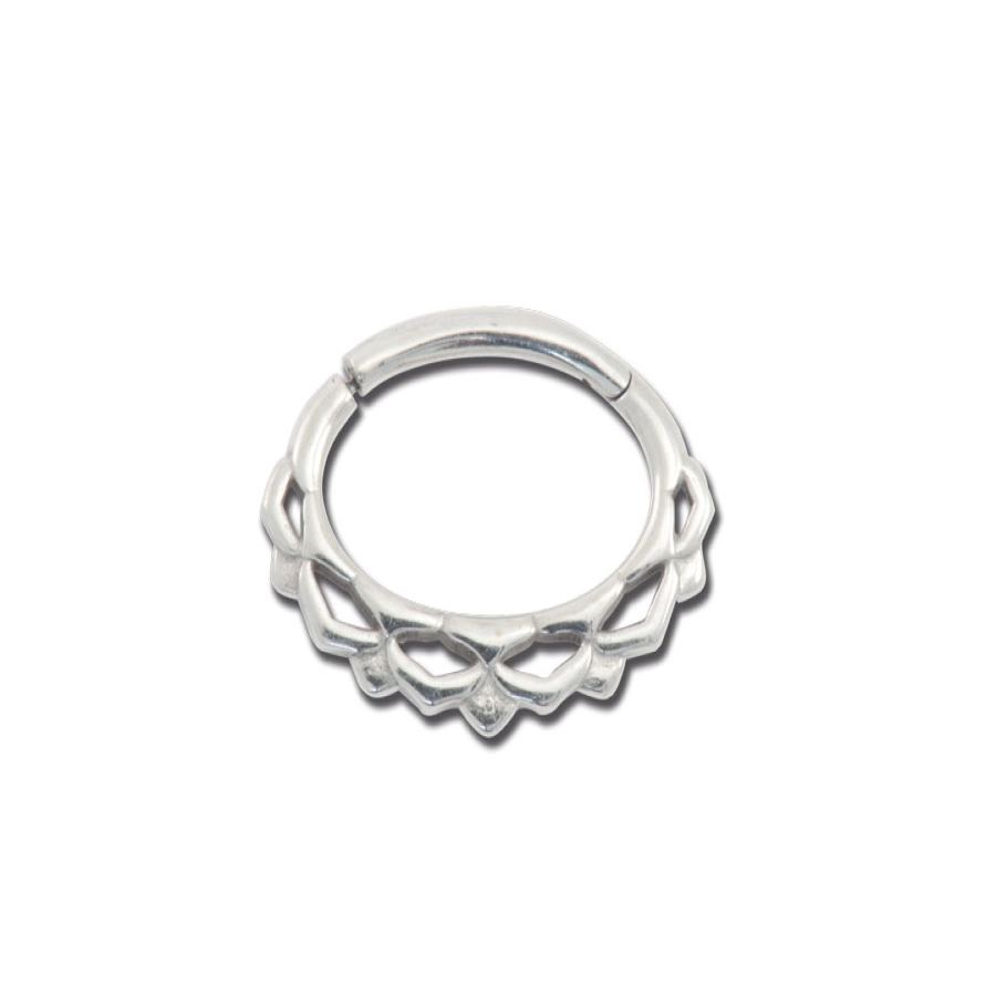 Piercing Anneau - Acier - Anneau clicker 104 avec fermeture à charnière