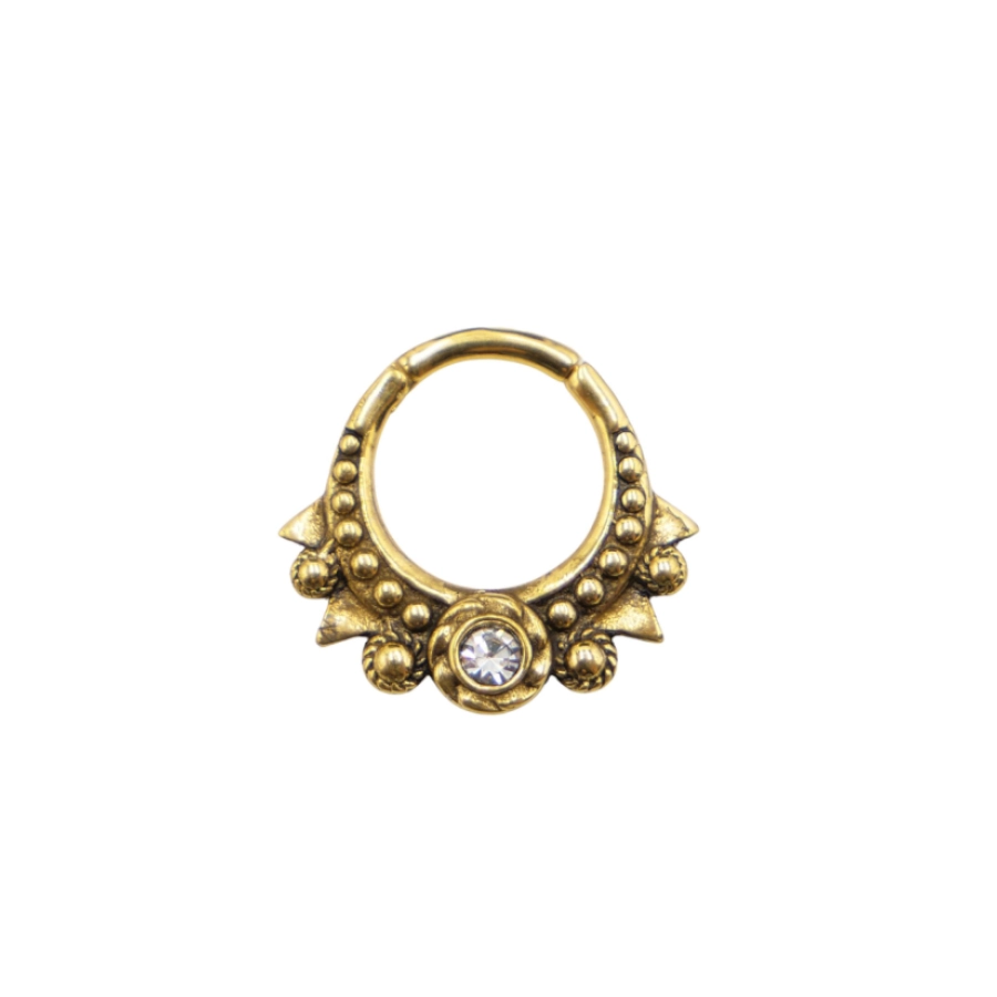 Piercing Anneau - Acier doré - Anneau clicker 158 avec fermeture à charnière