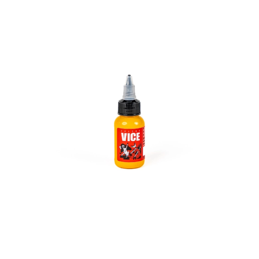 Encre Dessin - Vice Colors Mellow's Gold - Encre artistique pour l'entrainement au tatouage NON reach 30 ml
