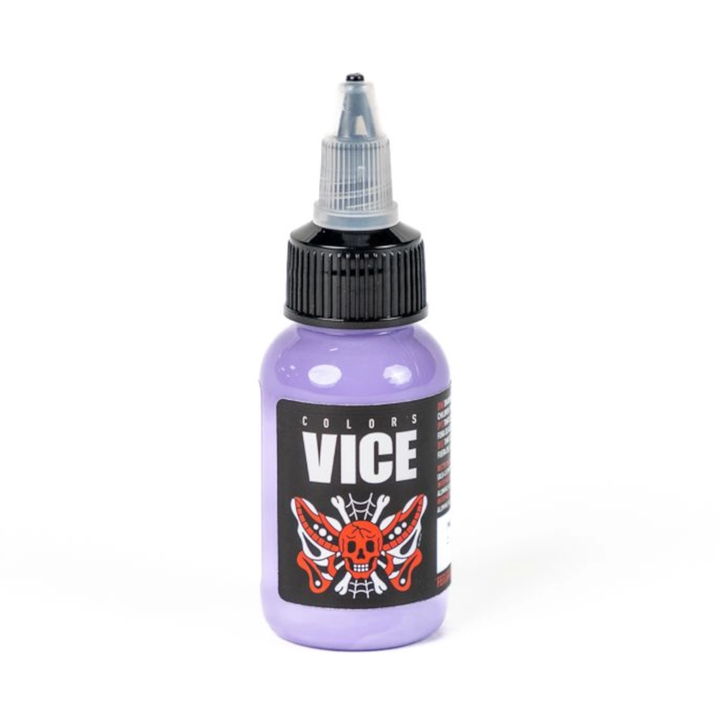 Encre Entrainement Tattoo Violette - Vice Colors Sweet Lavender- Encre artistique pour l'entrainement au tatouage NON REACH 30 ml* 