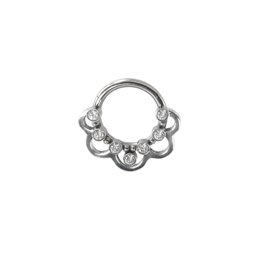 Piercing Anneau - Titane - Anneau clicker 304 avec fermeture à charnière
