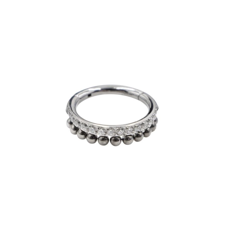 Piercing Anneau - Titane - Anneau clicker 314 avec fermeture à charnière