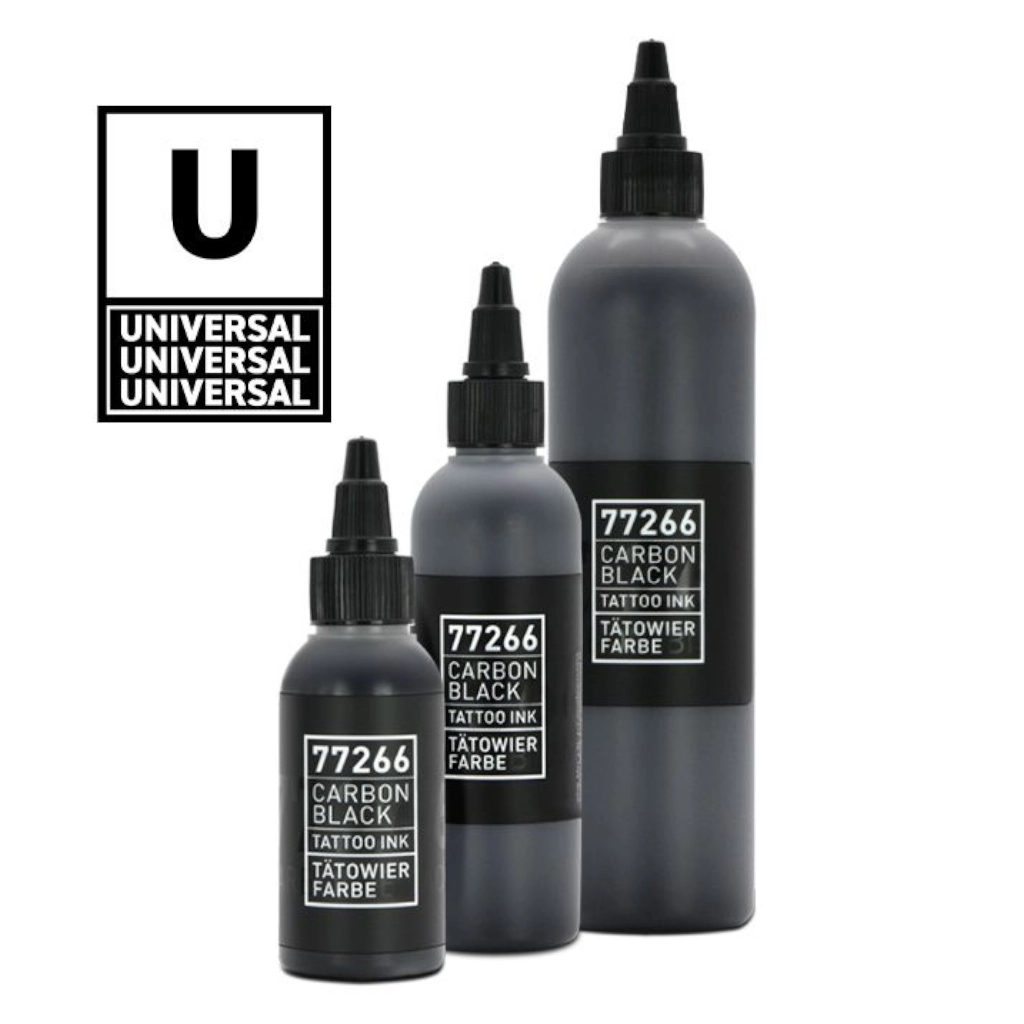 Encre Tattoo Noir - Carbon Black Universal Black v2 - Mélange pour le tatouage encre reach noir polyvalent