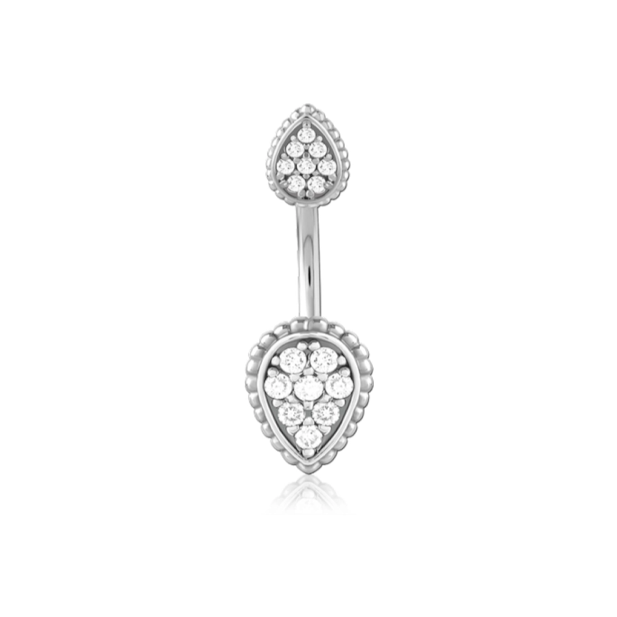 Piercing Banane - Acier - Banane pour nombril 80