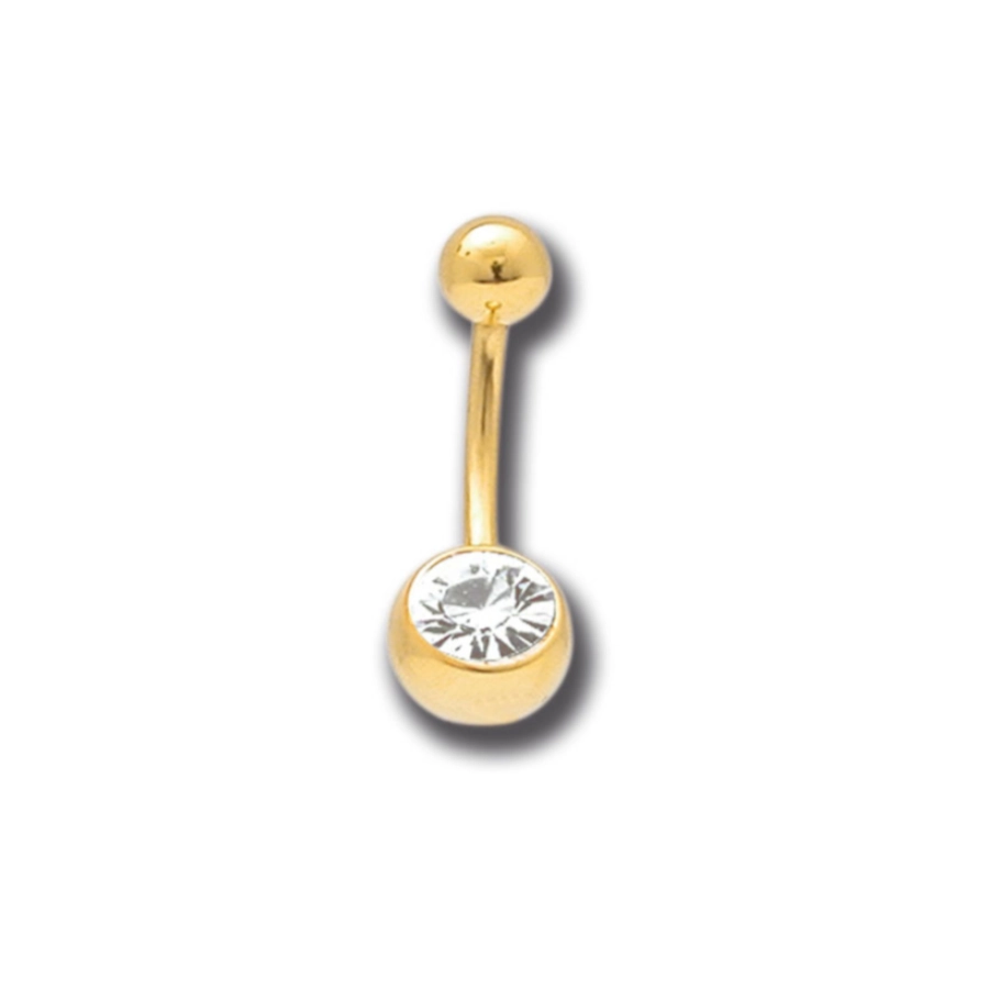 Piercing Banane - Acier doré - Banane pour nombril