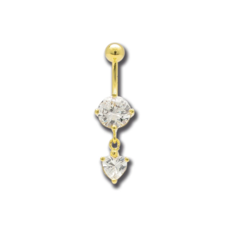 Piercing Banane - Acier doré - Banane pour nombril 05