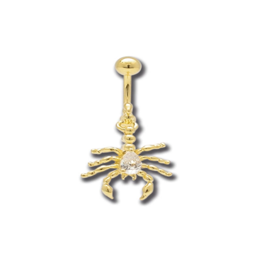 Piercing Banane - Acier doré - Banane pour nombril 09