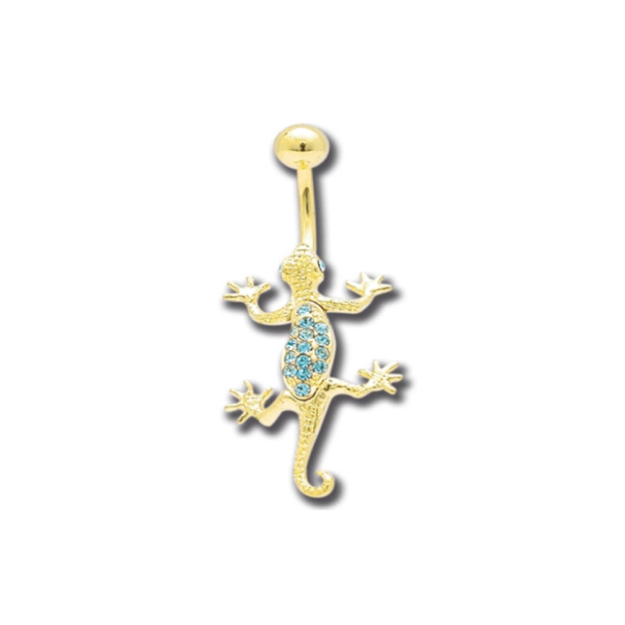 Piercing Banane - Acier doré - Banane pour nombril 28