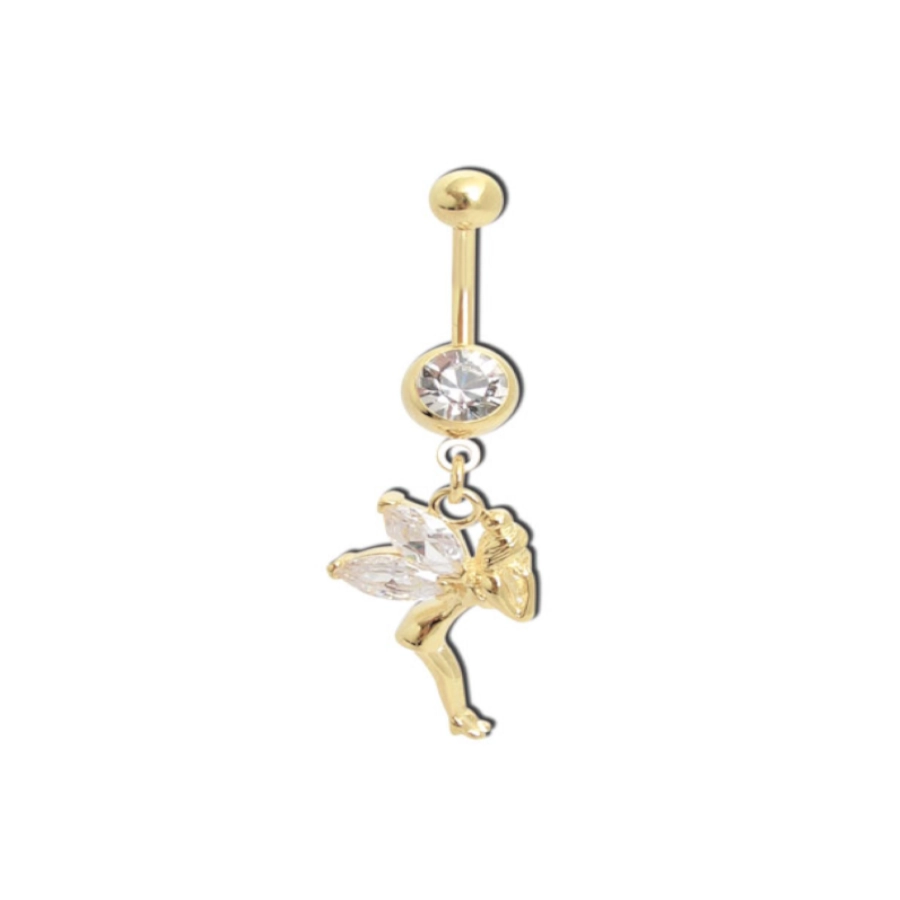 Piercing Banane - Acier doré - Banane pour nombril 43