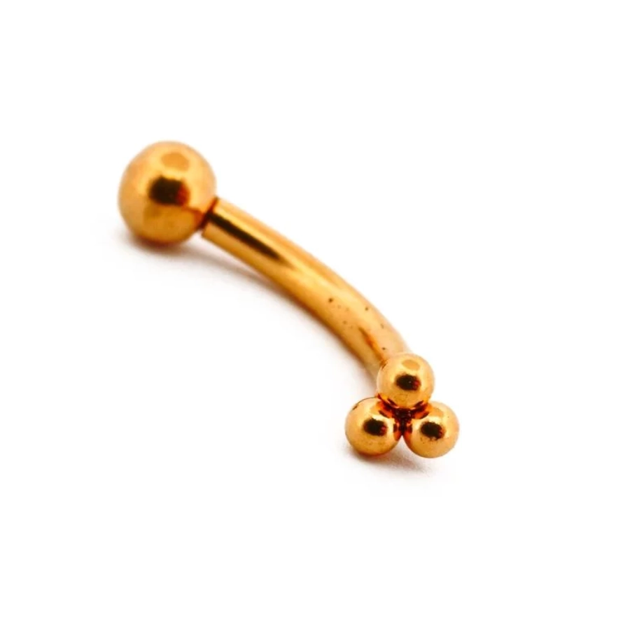 Piercing Banane - Acier Pvd Gold - Banane 161