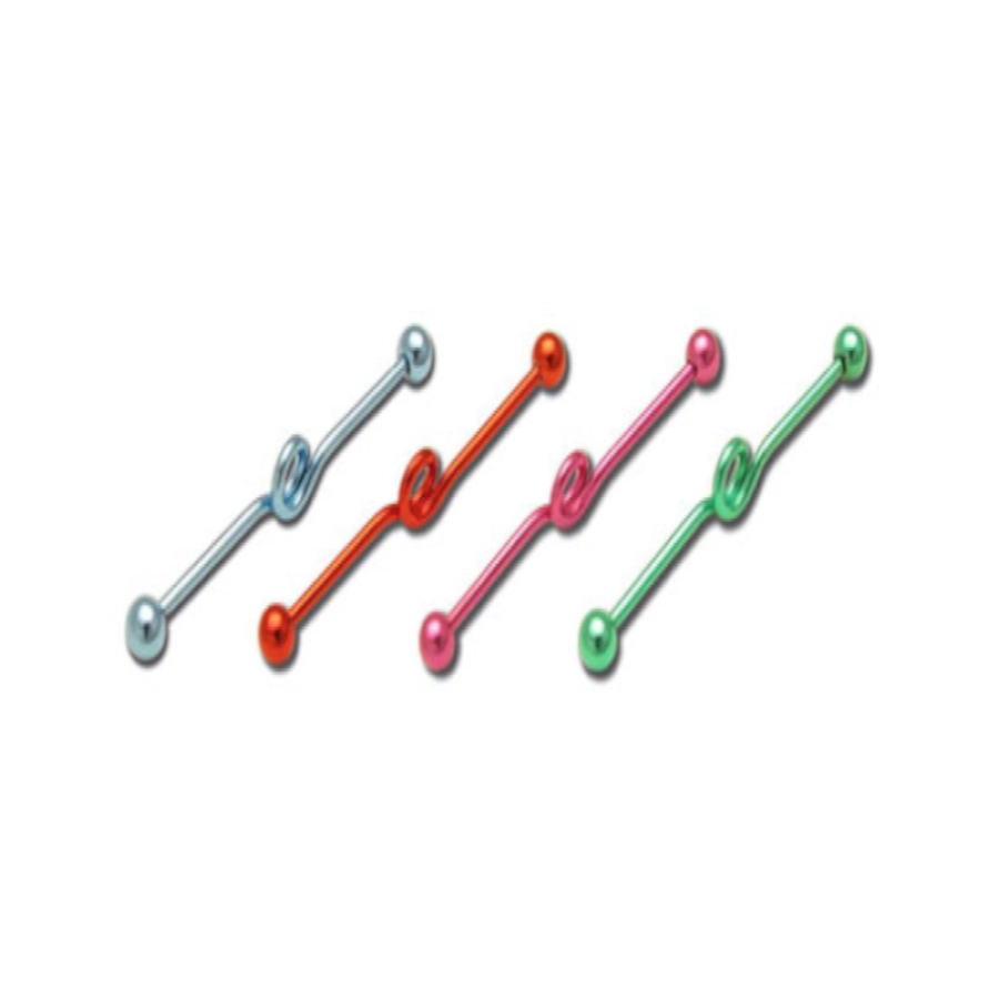 Piercing Barbell - Acier - Barbell industriel 124 - 3 coloris