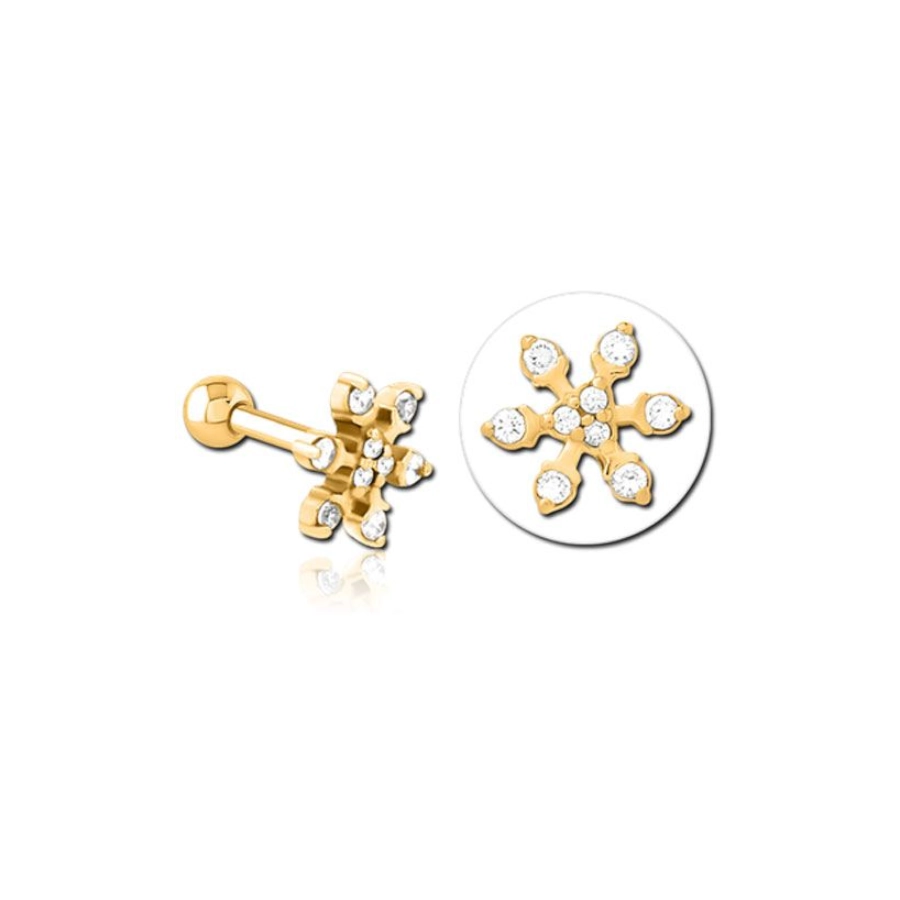 Piercing Barbell - Acier Doré - Barbell 283