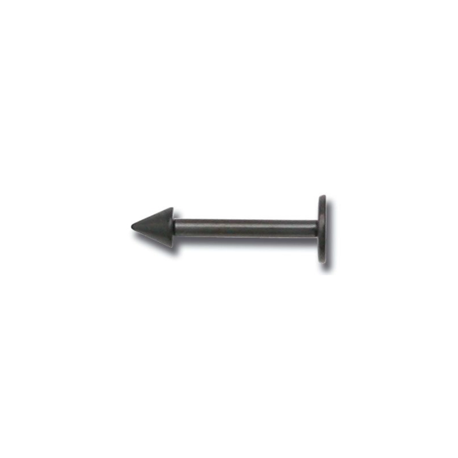 Piercing Labret - Titane Noir - Labret titane noir avec pointe 43