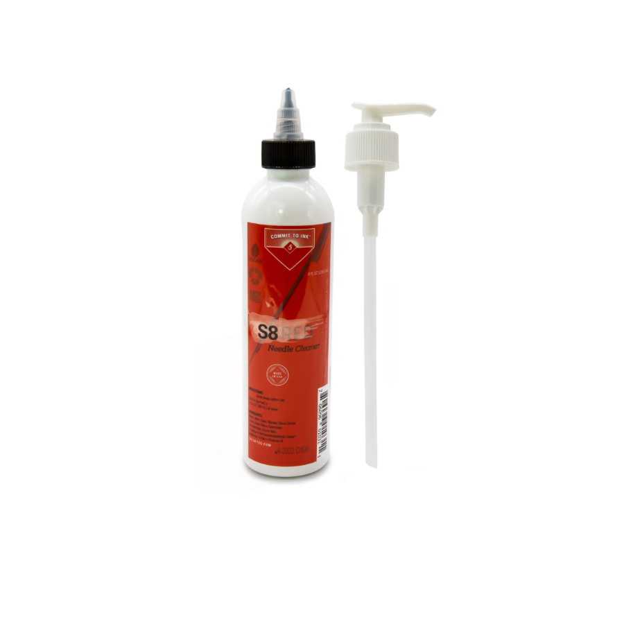 S8 Needle Cleaner - Spray nettoyant pour aiguille et cartouche de tatouage