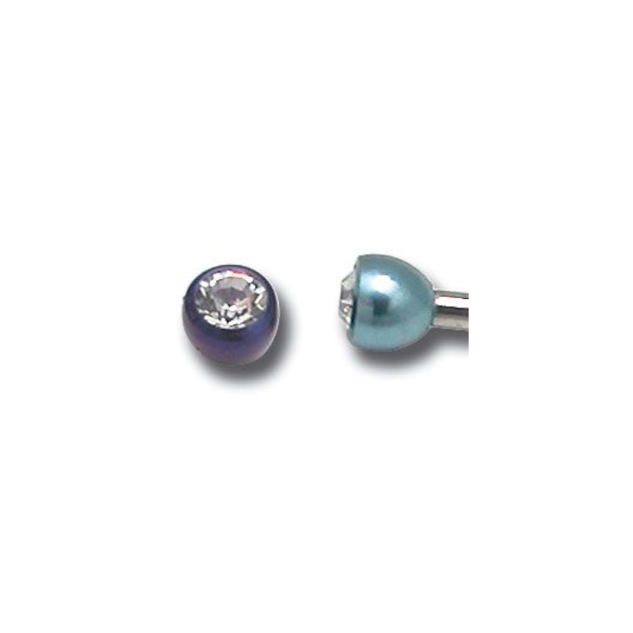 Embout Piercing - Titane - Bille en titane cristal coloré 11 - Plusieurs coloris