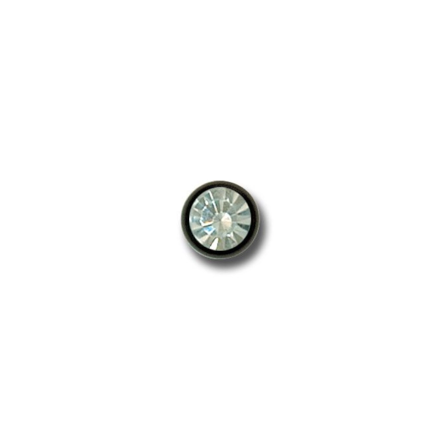 Embout Piercing - Titane - Boule en titane facette cristal