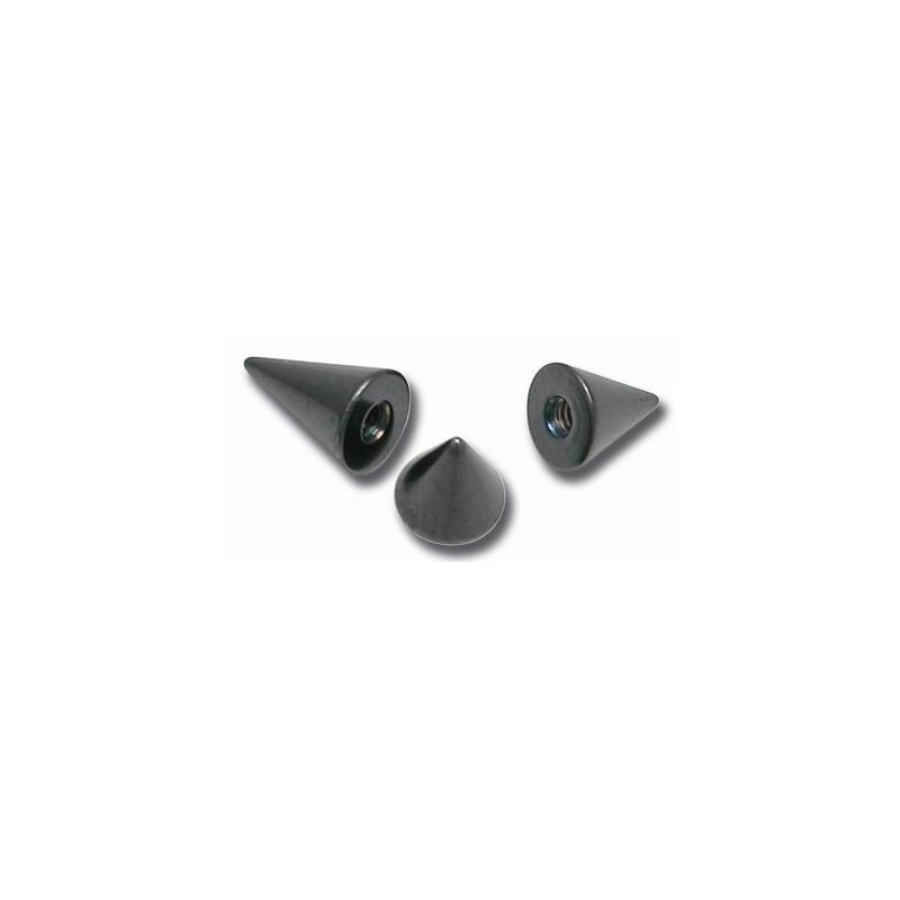 Embout Piercing - Titane Noir - Boule en pointe titane noir