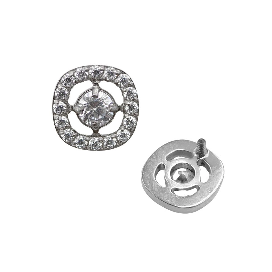 Embout Piercing - Titane - Embout avec pas de vis interne 119