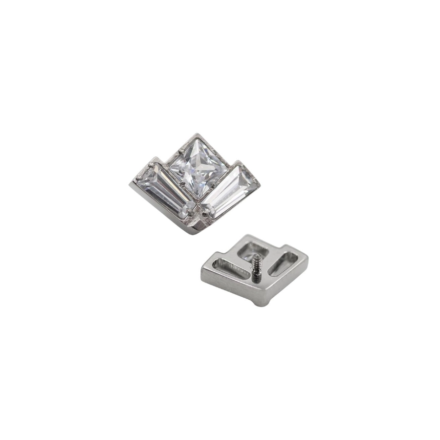 Embout Piercing - Titane - Embout avec pas de vis interne 125