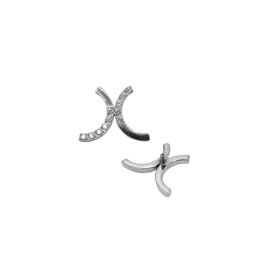 Embout Piercing - Titane Gamme Itc - Embout avec pas de vis interne 123