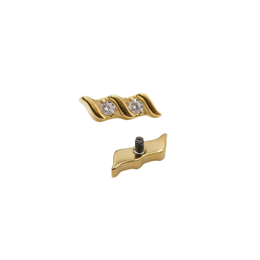 Piercing Embout - Titane Gold Gamme Itc - Embout en pvd doré 92