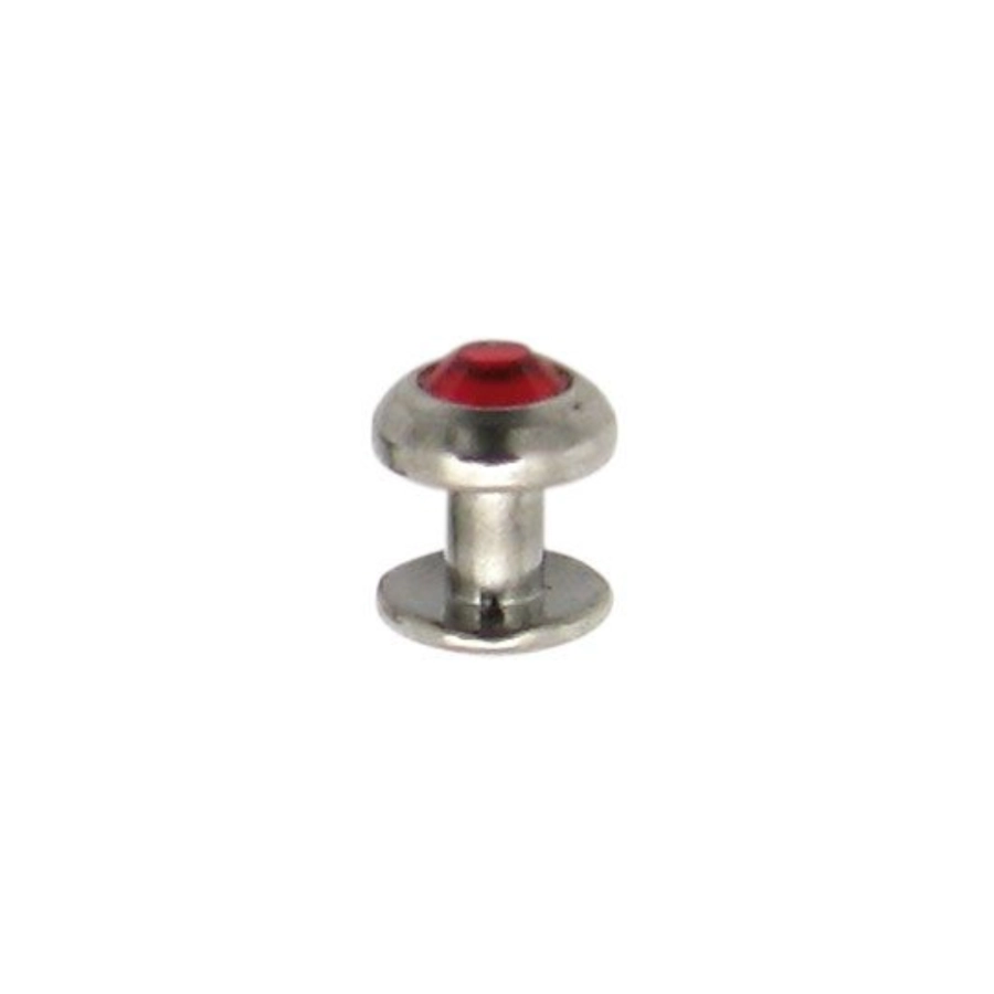 Piercing Implant Dermique - Titane - Implant dermique - Disque 3 mm cristal coloré