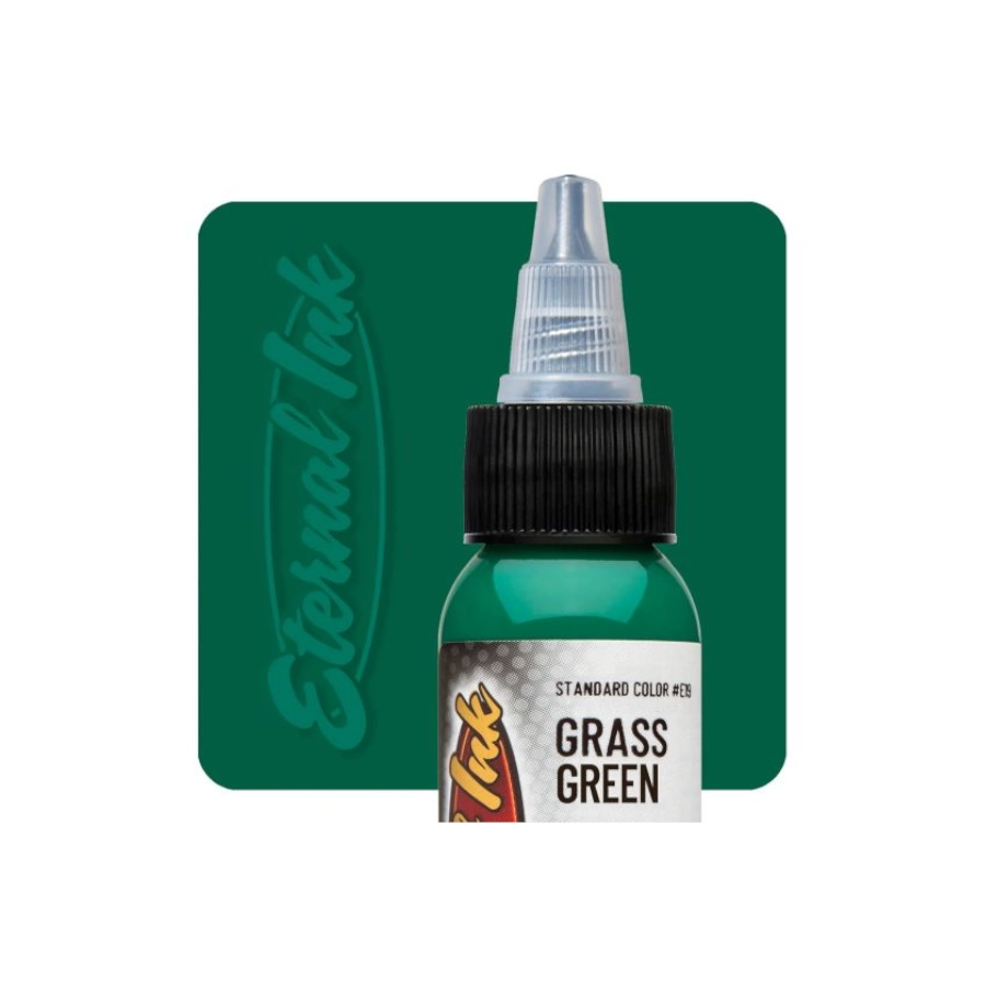 Eternal Ink Grass Green - Encre artistique pour entrainement tatouage NON REACH