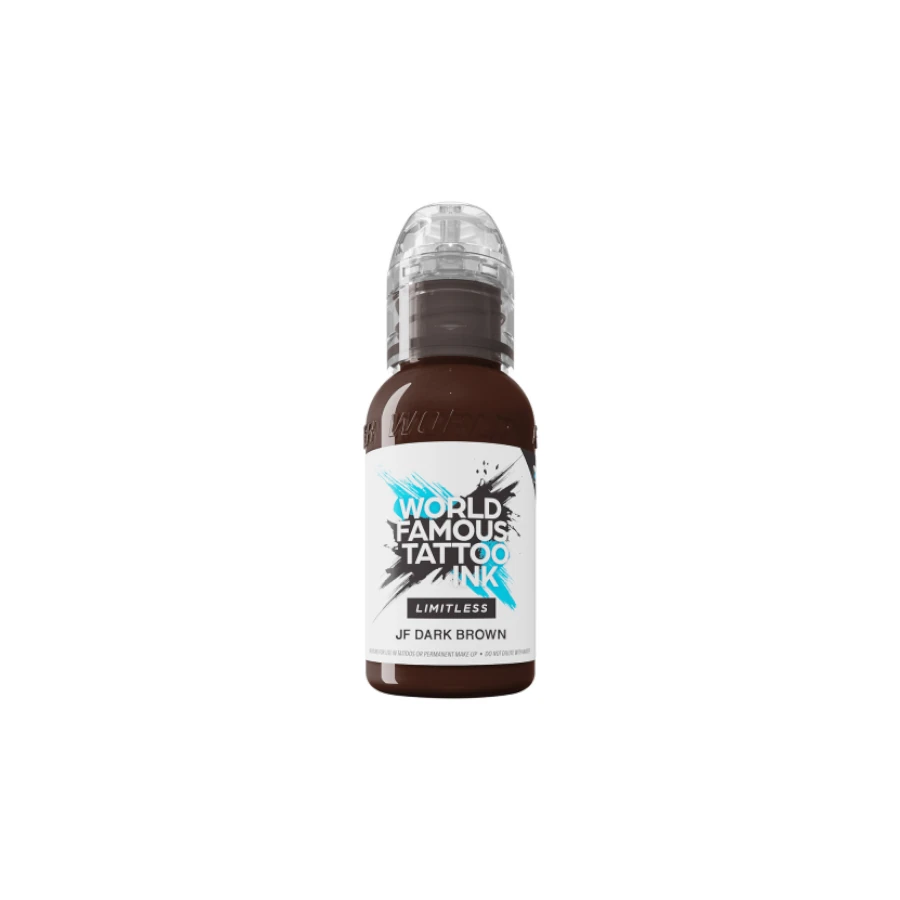 Encre Tattoo Marron - World Famous Ink Limitless JF Dark Brown - Mélange pour le tatouage encre REACH 30 ml 