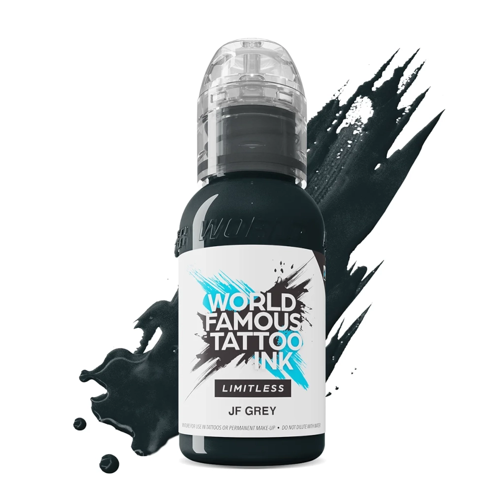 Encre Tattoo Grise - World Famous Ink Limitless JF Grey - Mélange pour le tatouage encre reach 30 ml*