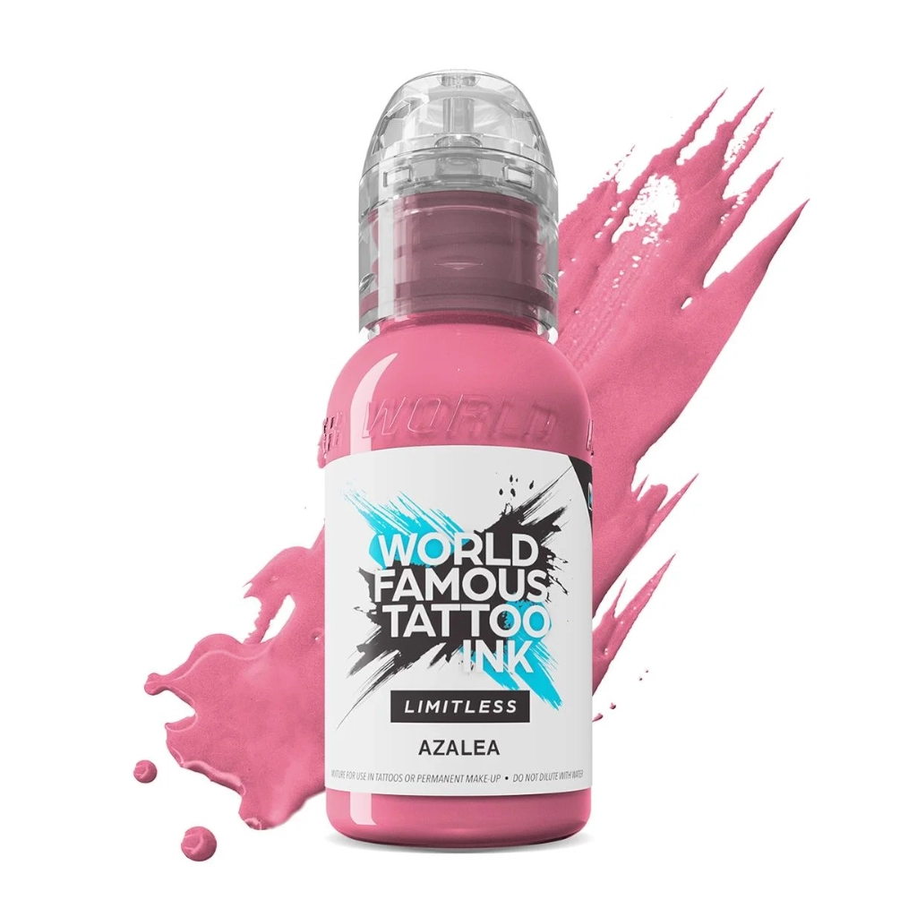 Encre Tattoo Rose - World Famous Ink Limitless Azalea - Melange pour le tatouage REACH 30 ml  