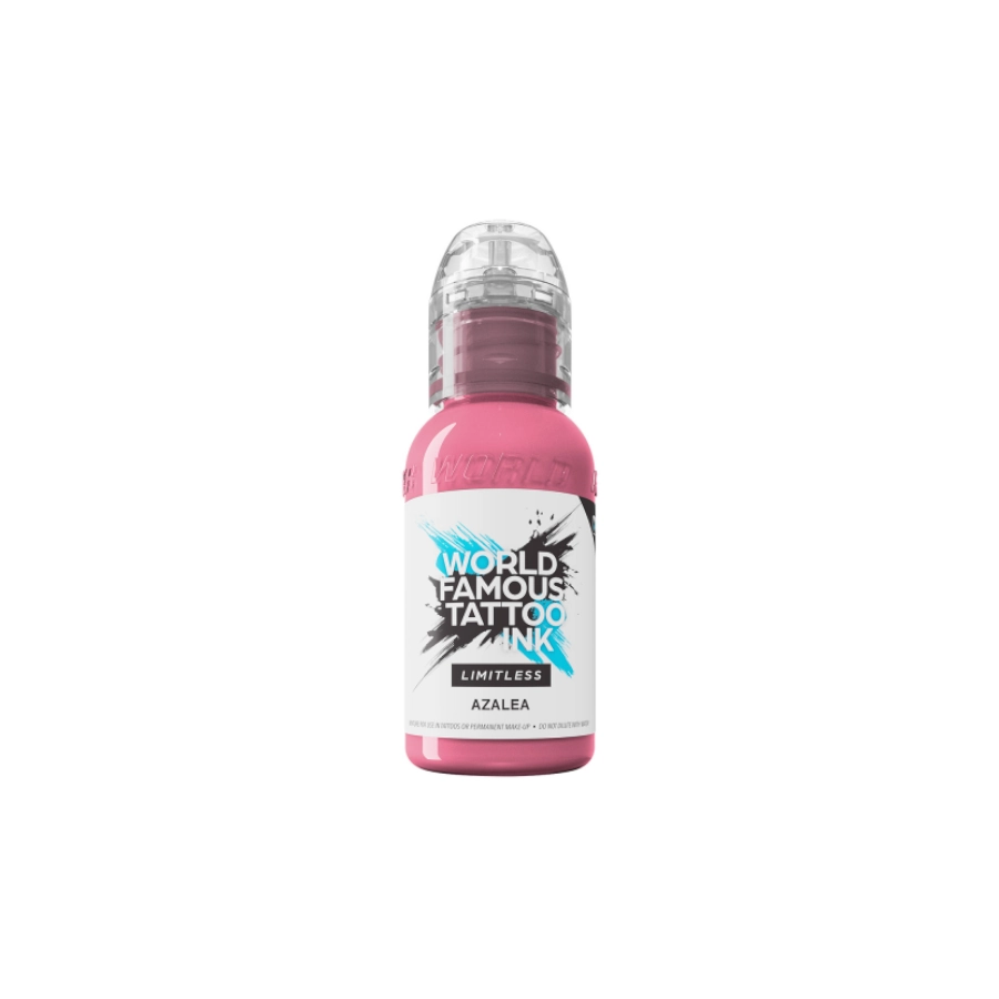 Encre Tattoo Rose - World Famous Ink Limitless Azalea - Melange pour le tatouage REACH 30 ml  