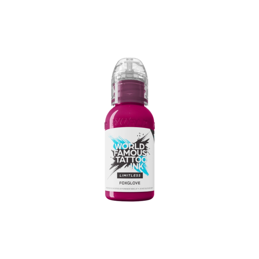 Encre Tattoo Violette - World Famous Ink Limitless Foxglove - Melange pour le tatouage REACH 30 ml