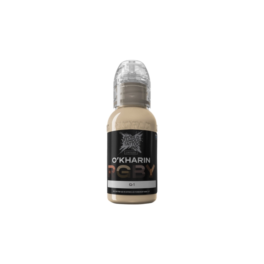 Encre Tattoo Marron - World Famous Ink Limitless Sasha O'Kharin G-1 - Melange pour le tatouage REACH 30 ml