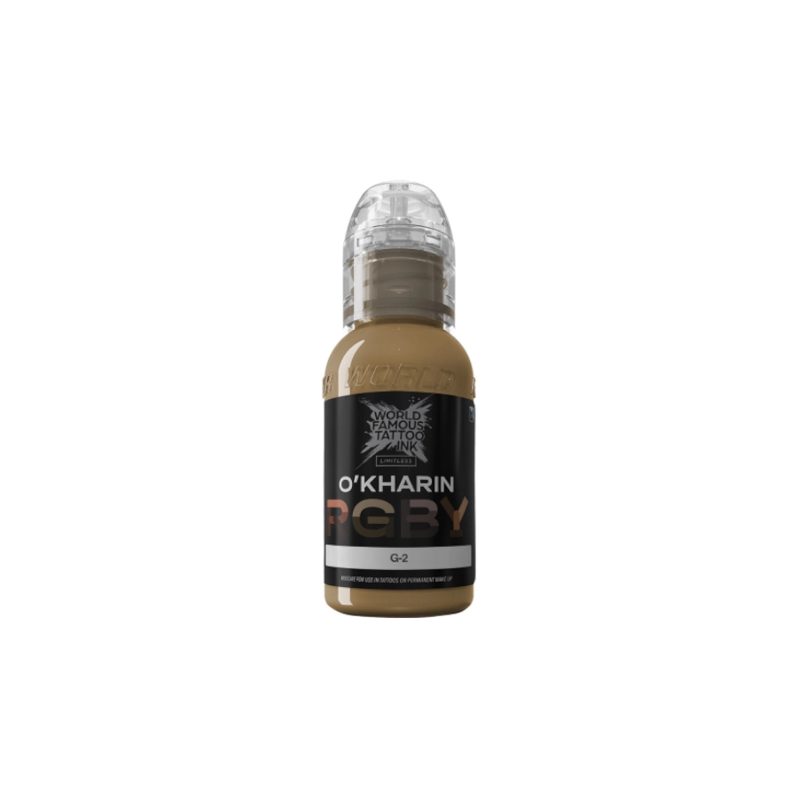 Encre Tattoo Marron - World Famous Ink Limitless Sasha O'Kharin G-2 - Melange pour le tatouage REACH 30 ml
