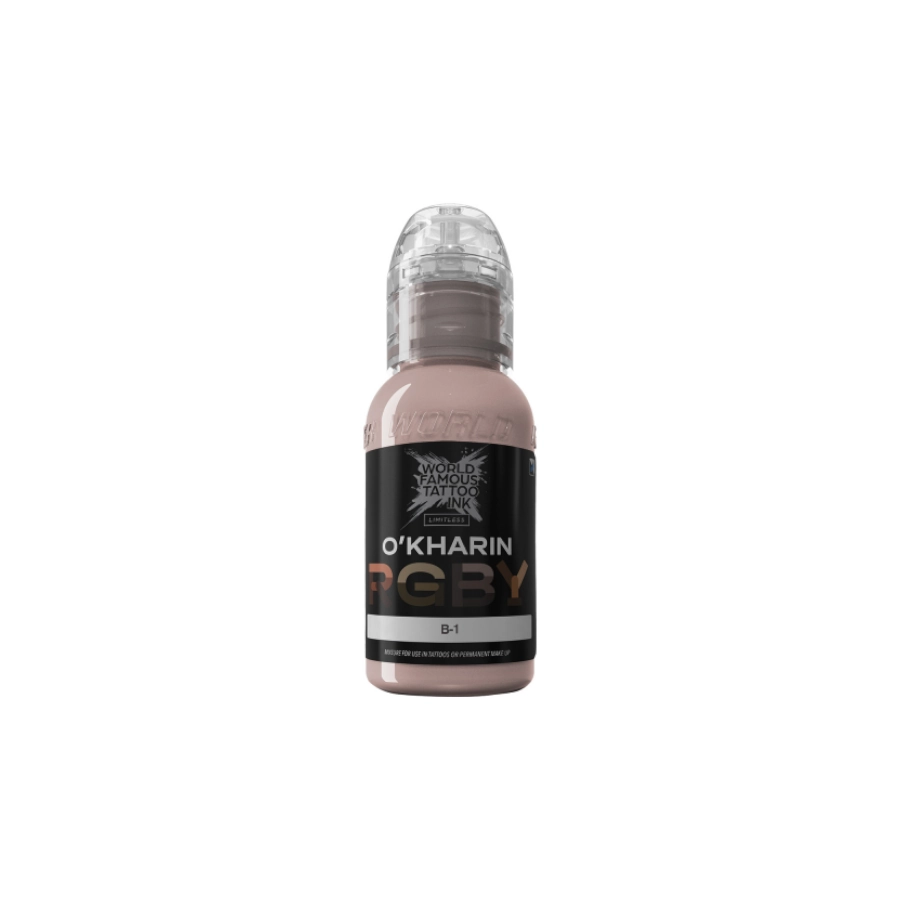 Encre Tattoo Marron - World Famous Ink Limitless Sasha O'Kharin B-1 - Melange pour le tatouage REACH 30 ml