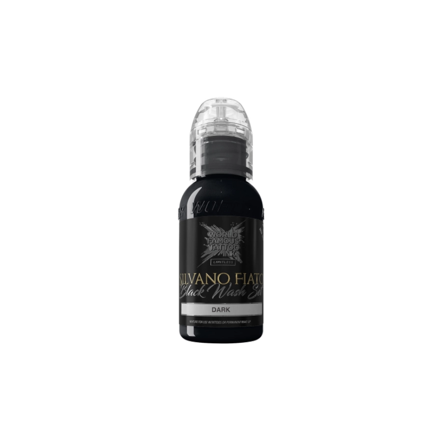 Encre Tattoo Noire- World Famous Ink Limitless  Silvano Fiato - Dark - Melange pour le tatouage REACH 30 ml