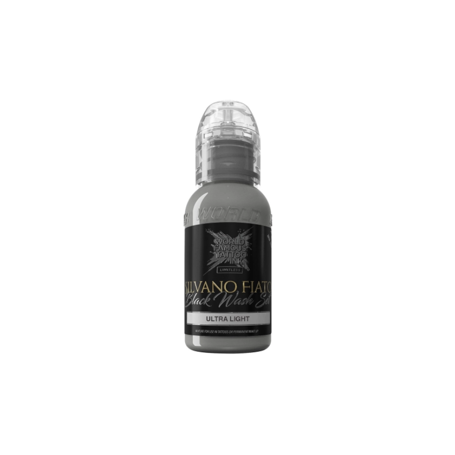 Encre Tattoo Grise - World Famous Ink Limitless  Silvano Fiato - Ultra Light - Melange pour le tatouage REACH 30 ml