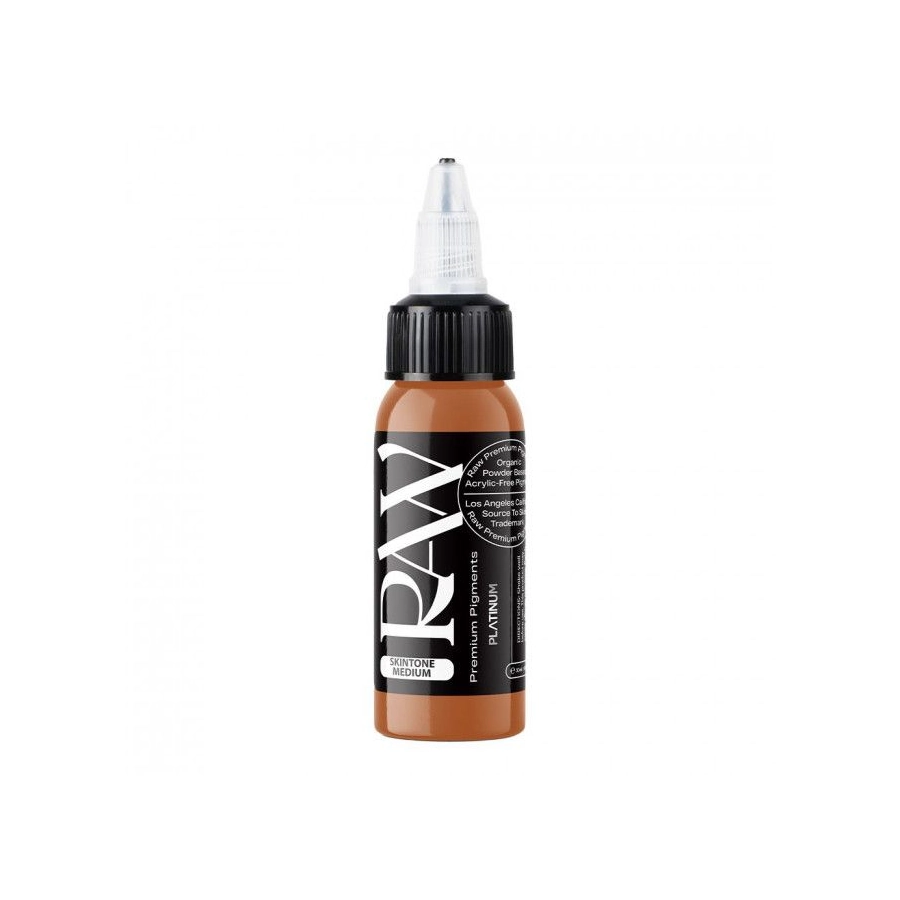 Encre Tattoo Marron - Raw Pigments Skin Tone Medium - Mélange pour le tatouage encre REACH 30 ml