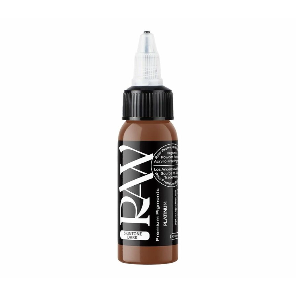 Encre Tattoo Marron - Raw Pigments Skintone Dark  - Mélange pour le tatouage encre reach 30 ml*