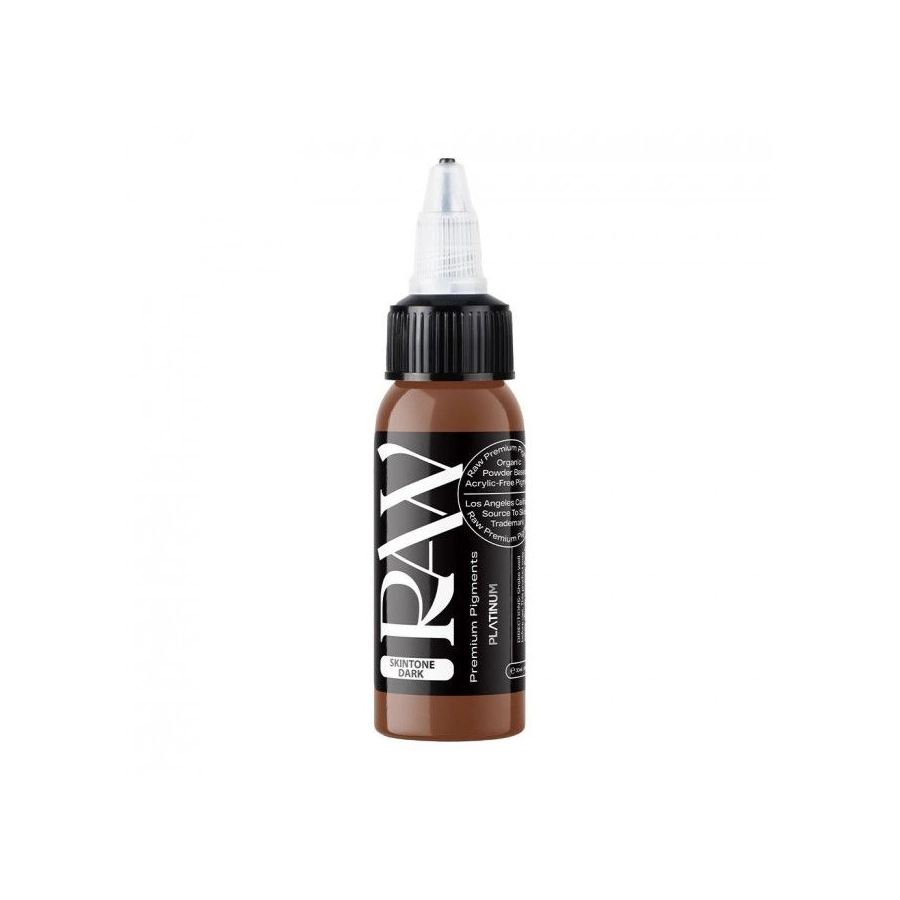 Encre Tattoo Marron - Raw Pigments Skintone Dark  - Mélange pour le tatouage encre REACH 30 ml