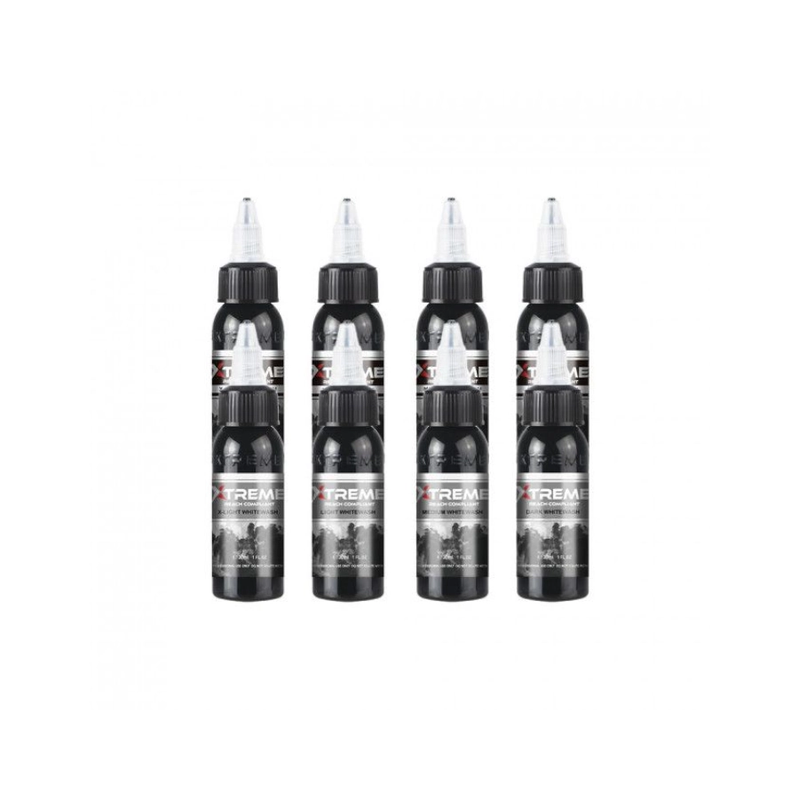 Xtreme Ink - Complete Wash Set - Mélange pour le tatouage encre REACH 8 x 30 ml