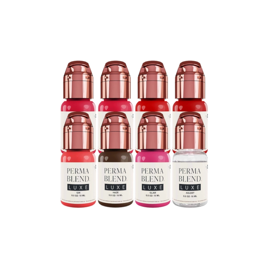 Set Pigment Pmu - Perma Blend Luxe - Set Carla Ricciardone Enhance - Melange pour le maquillage permanent REACH 8 x 15 ml 