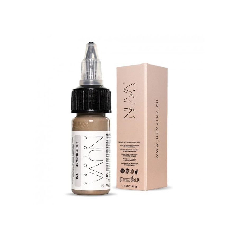 Pigment Pmu - Nuva Colors - Eyebrow 120 Light Blonde - Mélange pour le maquillage permanent REACH 15 ml